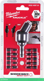 Насадка Milwaukee Shockwave c набором бит 10шт (4932459781)