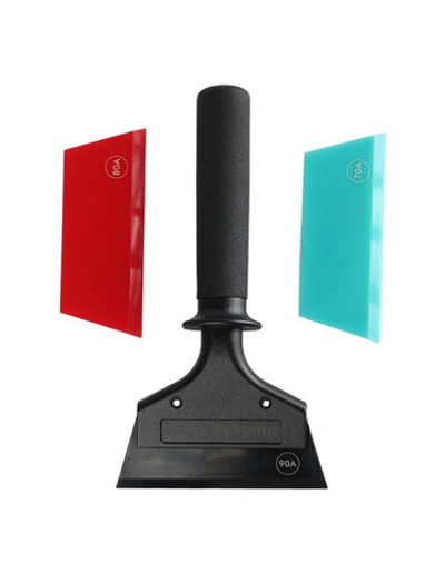 Shine Systems Набор для тонировки, 1 ручка 3 ракеля разной твердости 90А, 80А,70А