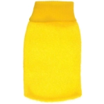 Мочалка - варежка массажная жёсткая «SANTA MONIKA - VERANOVA», цвет лимонный, 20*13см (зип пакет и наклейка Ultramarine)✦