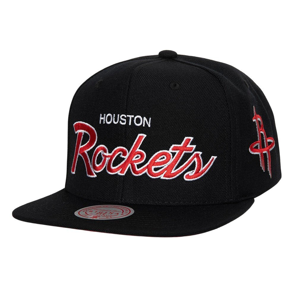Кепка Mitchell&Ness NBA Team Script 2.0 Snapback Houston Rockets Cap Black
