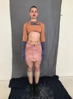 Юбка Goldmans Цветок (Дикари) Женский Бежевая