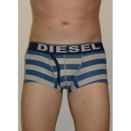 Мужские трусы боксеры Diesel Blue & Grey Stripe Trunks DIS0065