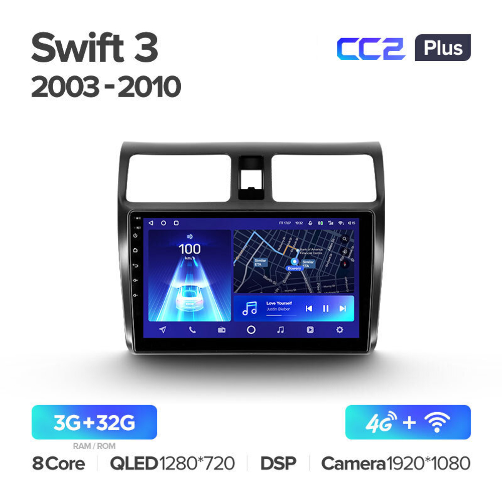 Teyes CC2 Plus 10.2" для Suzuki Swift 2003-2010