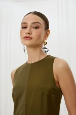 Платье Две половины, Зеленое