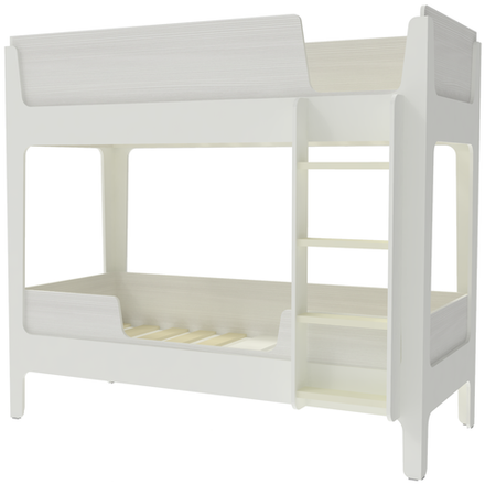 Кровать двухъярусная КарИВи Лотос Белый  Белое Дерево