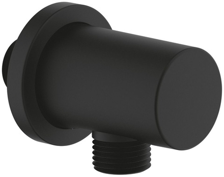 Подключение для душевого шланга GROHE Rainshower круглая розетка, цвет Фантомный чёрный (22118KF0)