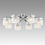 8261/8C MODERNI LN26 135 металл/стекло, хром/прозрачный Люстра потолочная E14 8*40W 220V VERDI