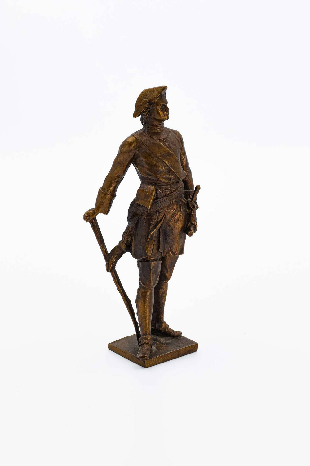 Петр Первый, контрапост. Бронза. Ленинград. Монументскульптура. 1970-е.  Высота - 21 см.