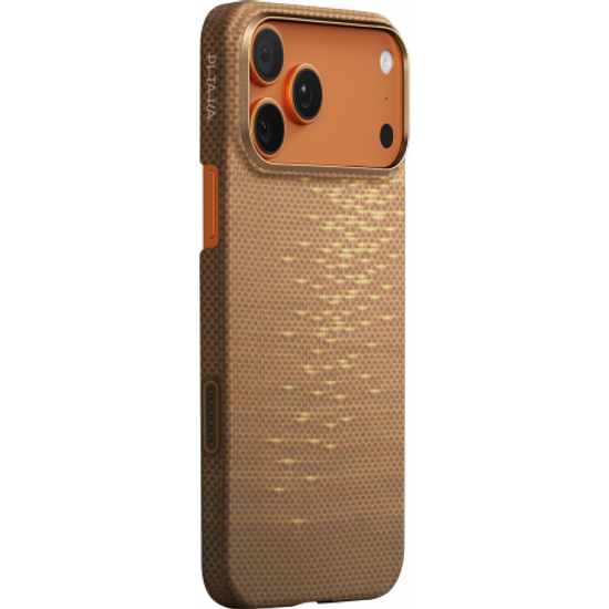 Чехол Pitaka Ultra-Slim Case (PitaTap™) для iPhone 17 Pro Max, Golden Glint