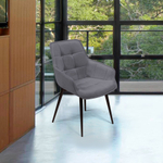 Стул Capri  поворотный 360 градусов, бархат серый 27 / опора конус