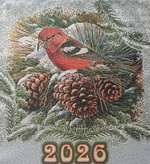 Календарь из гобелена на 2026 год Лесной 38х64