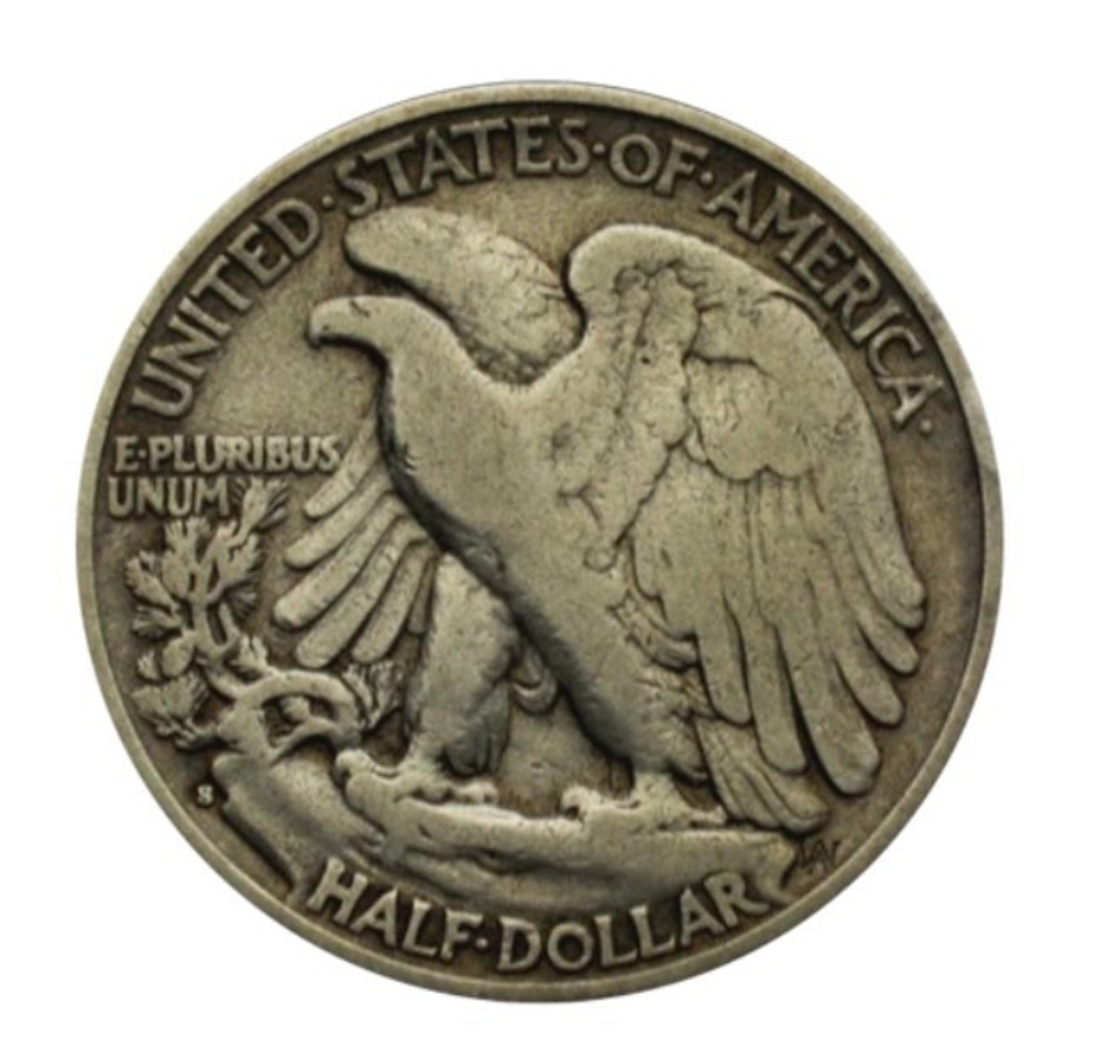 50 центов Walking Liberty 1928 S