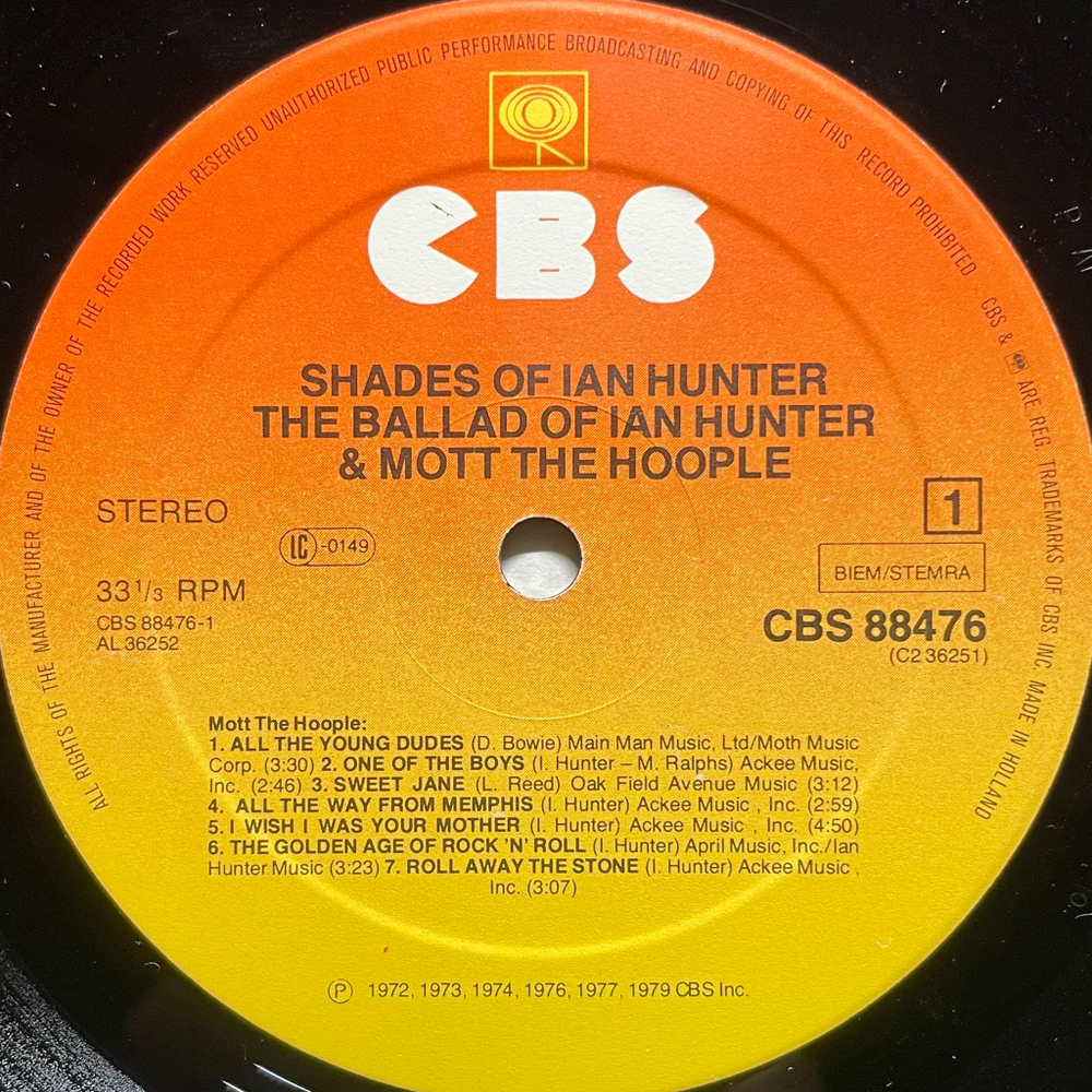 Ian Hunter - Shades Of Ian Hunter 2LP (Голландия 1980г.)