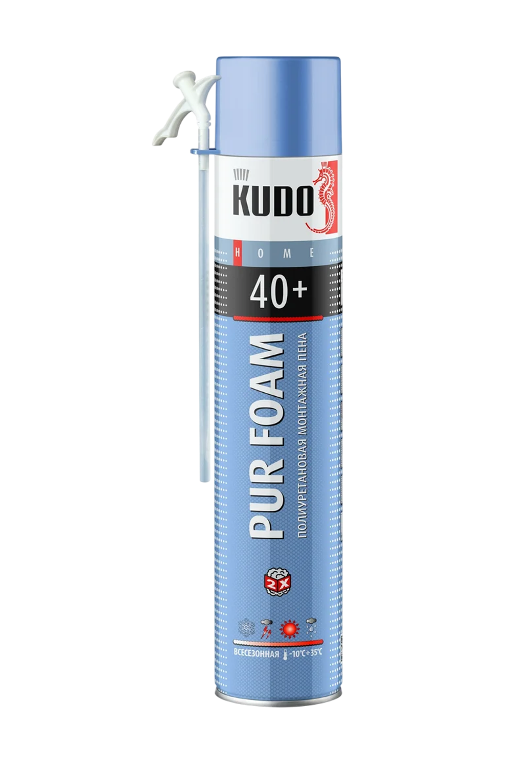Пена монтажная "KUDO HOME 40+" 1000мл/700г всесезонная