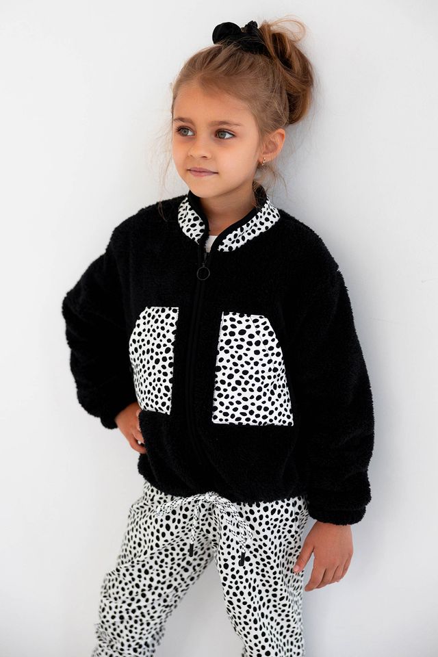 Детская толстовка с воротником-стойкой Lucky Kids