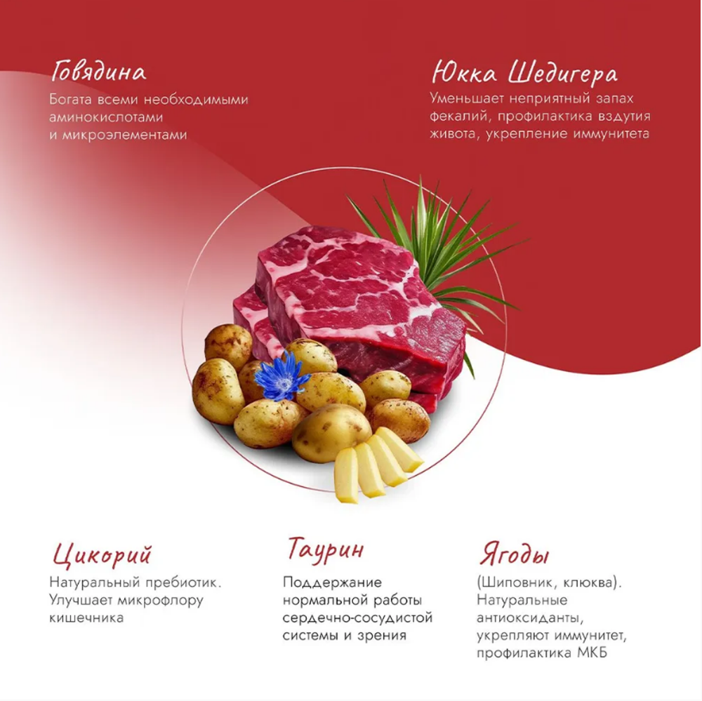 Сухой корм для кошек и котят с 1 мес Best Dinner Cat Adult & Kitten 10кг говядина с картофелем