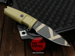 Нож Extrema Ratio Shrapnel OG А+++ V.2026 - песочная рукоять, клинок камо