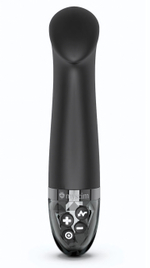 Черный вибратор с функцией электростимуляции Right on Ron - 17 см. (Цвет: черный)