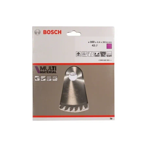 Пильный диск Multi Material 160x20x1,8 BOSCH 2608640503