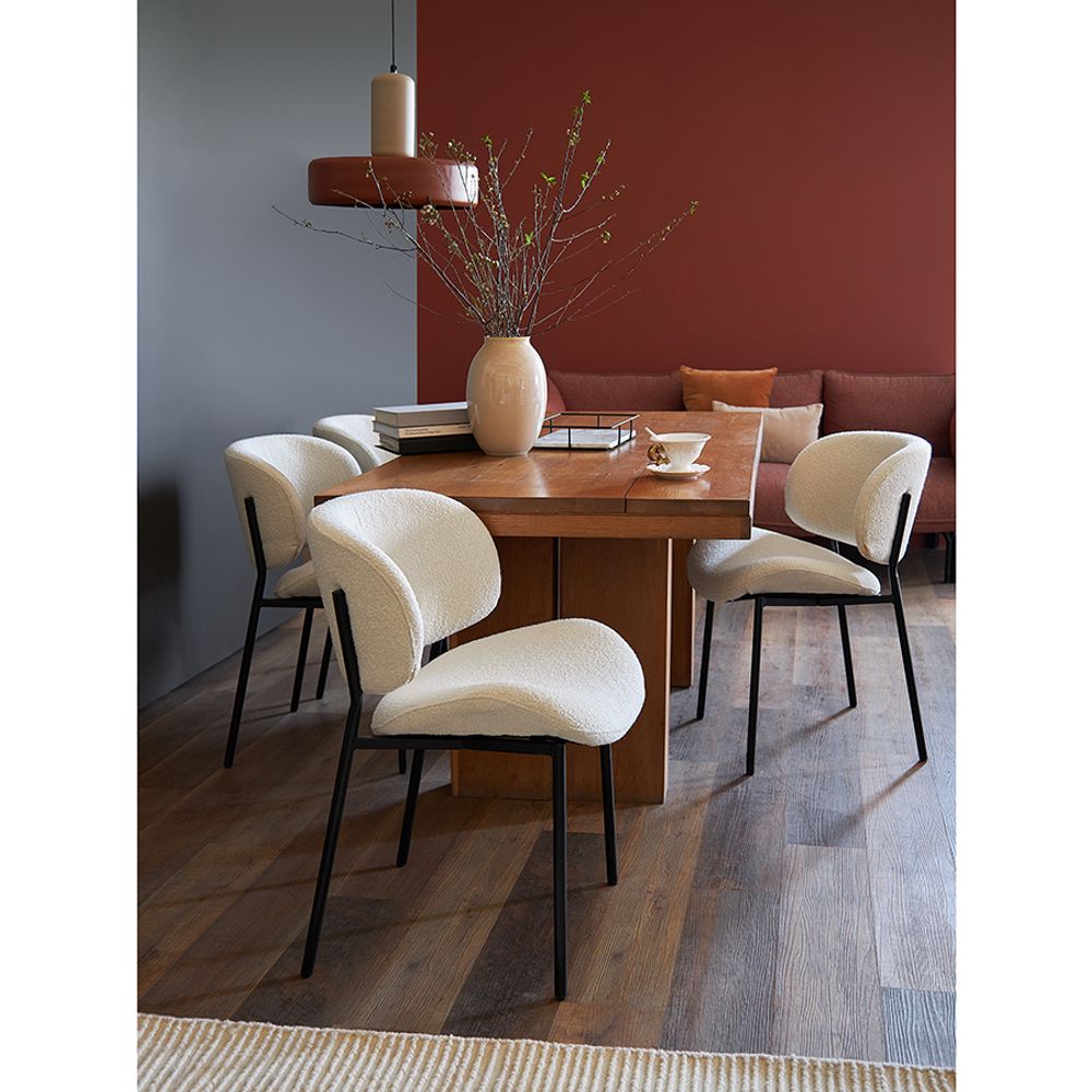 Стул Embrace, букле, молочный