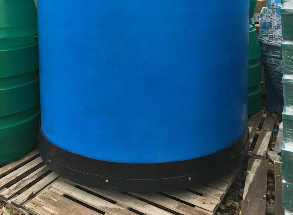 Емкость пищевая ЭкоПром T с утеплением и поддоном 5000 л. вертикальная (186x186x240см;синий) - арт.555734