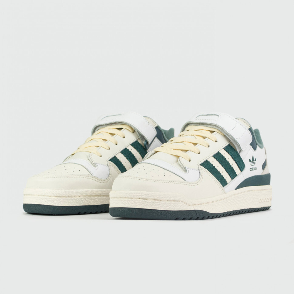 кроссовки Adidas Forum Low White / Green Wmns