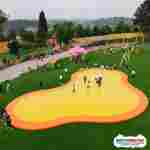 Надувная подушка на платформе «Апельсиновое облако» 15,5×15,5×1,5 м