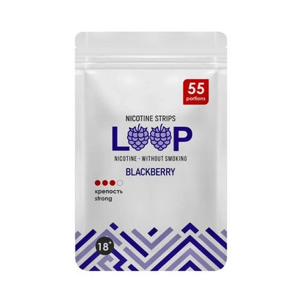 LOOP BLACKBERRY НИКОТИНОВЫЕ ПЛАСТИНКИ (12 МГ) - ЕЖЕВИКА