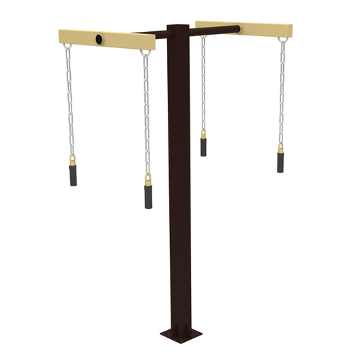 Уличный тренажер №36, для колясочников "Тяни толкай", 1250*810*2010 мм.