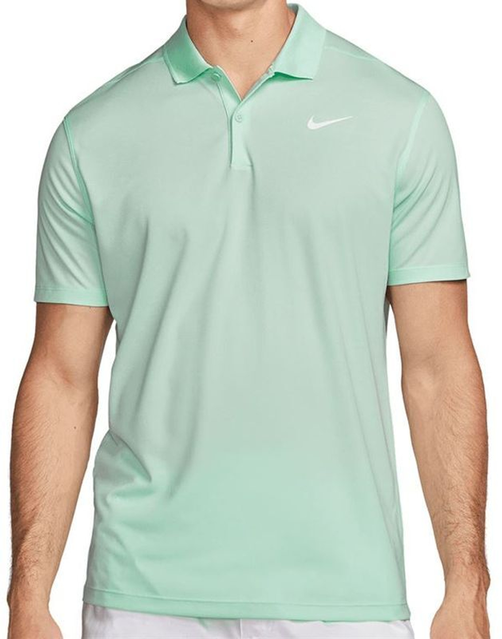 Мужское теннисное поло Nike Court Dri-Fit Pique Polo - mint foam/white
