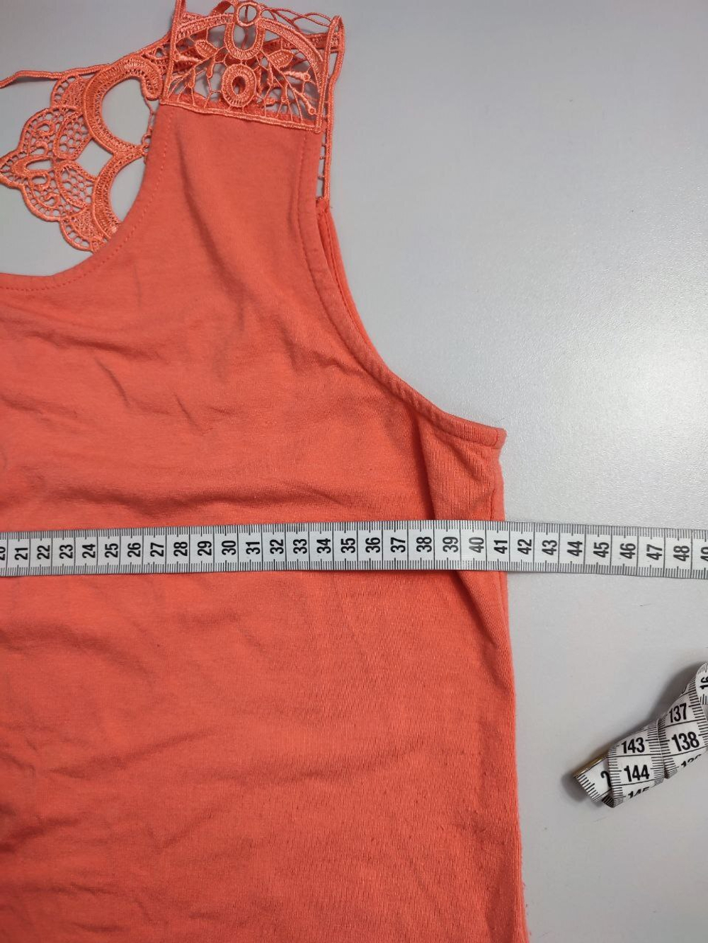 Сарафан трикотажный с кружевом 44 размер