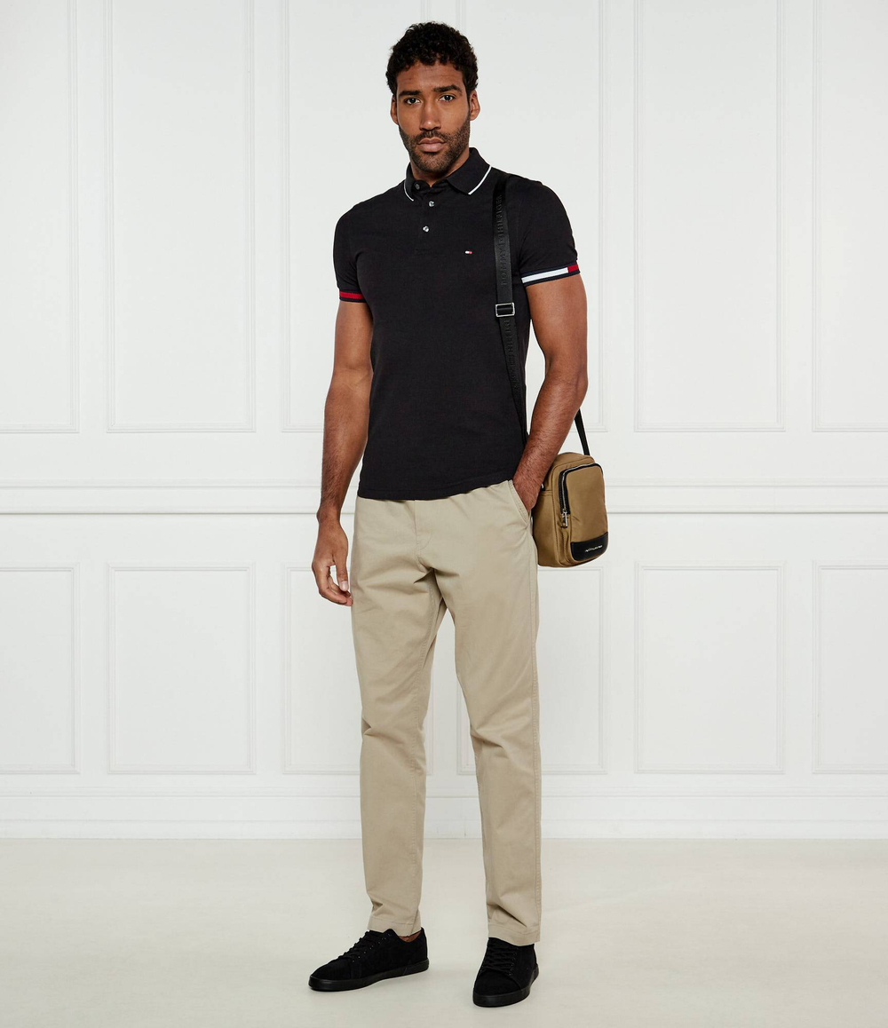 Поло Tommy Hilfiger - черный(MW0MW38458)