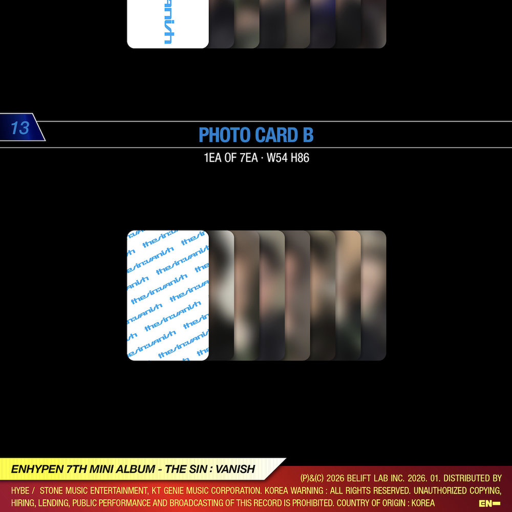 Альбом ENHYPEN - THE SIN: VANISH (с автографами)