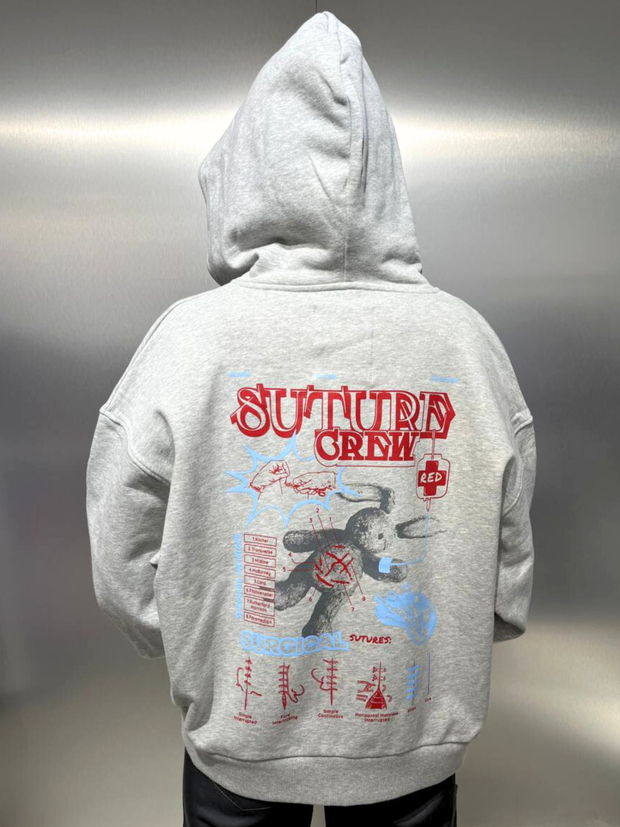 Худи унисекс Nebbia, серый меланж