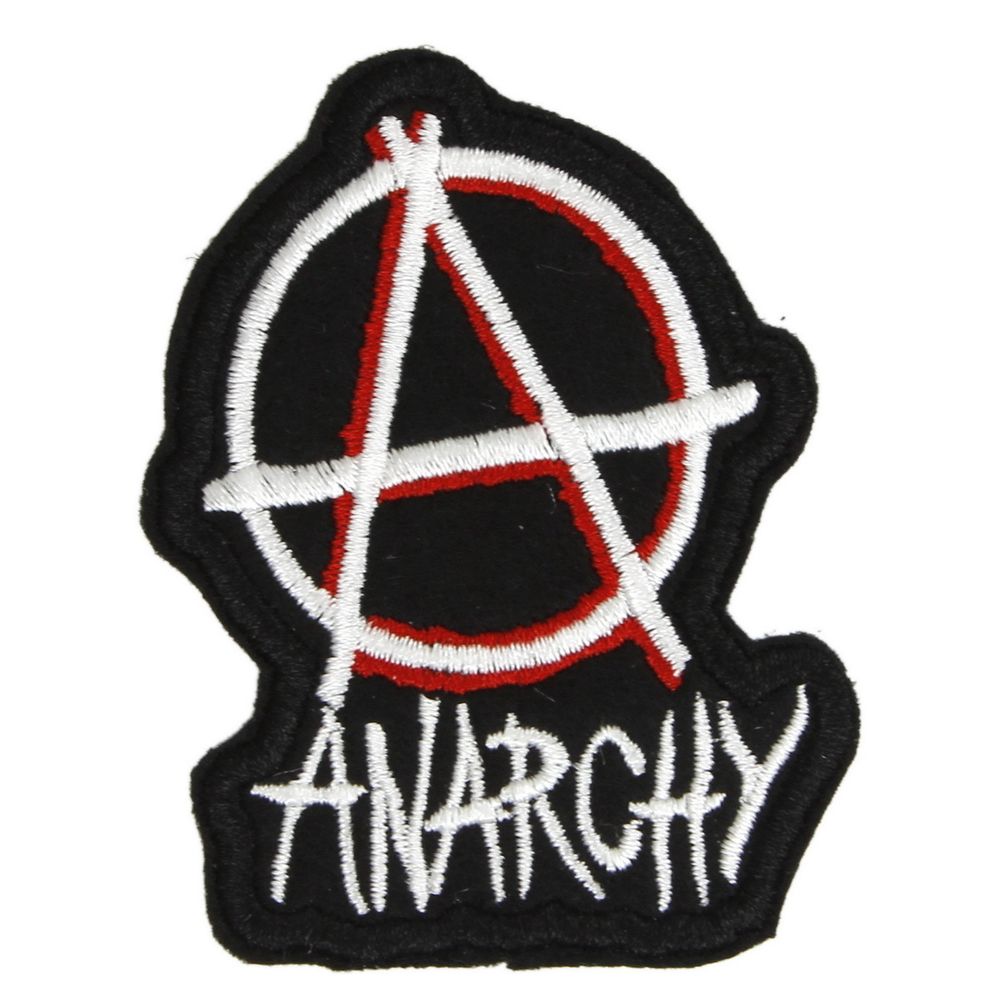 Нашивка с вышивкой знака Anarchy