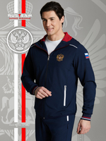 Спортивный костюм мужской RUSSIA 15M-RR-1375 RED-N-ROCK'S темно-синий