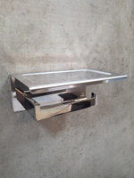 Держатель для туалетной бумаги с полкой AltroBagno Aperto 080907 Cr