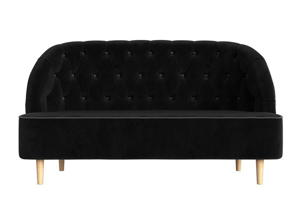 Кушетка Амиса, черный\серый, Велюр, 109834