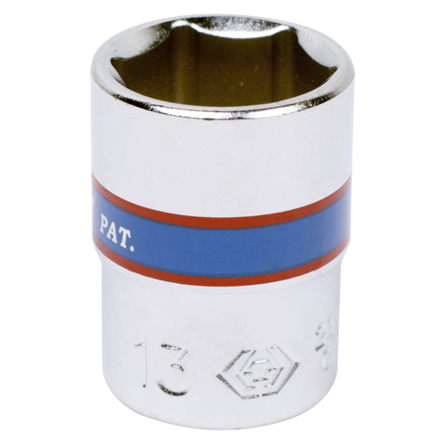 KING TONY (233513M) Головка торцевая стандартная шестигранная 1/4", 13 мм