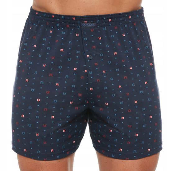 Трусы мужские семейные для больших мужчин Cornette Comfort лисы на тёмно-синем 008/269
