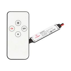 Диммер SMART-MINI-DIM-SET (12-24V, 1x4A, ПДУ 4кн, IR) (Arlight, IP20 Пластик, 5 лет) 031593
