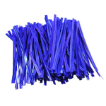 Твист-лента (завязки) для пакетиков синяя, 8 см (100 шт.)