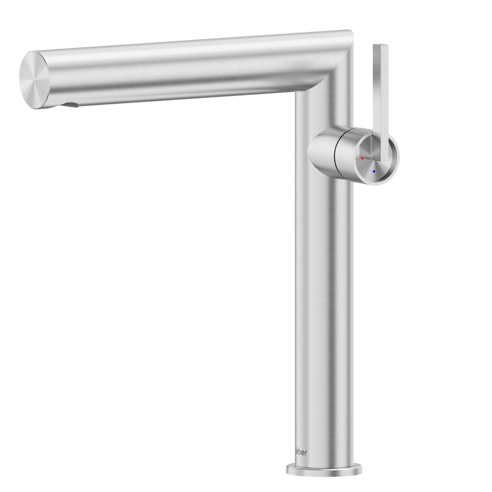 Смеситель ABBER Perfekte 316 AF8A11BST-L для раковины, сталь брашированная