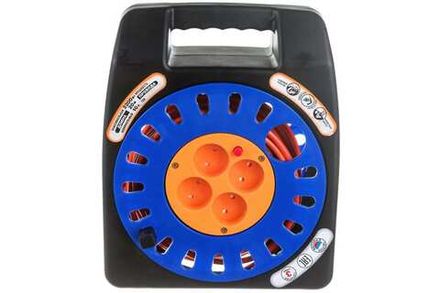 Удлинитель "UNIVersal" У16-012 термо ПВС 2*1 в закрытом корпусе 4гн., б/з, с защитными шторками 20м