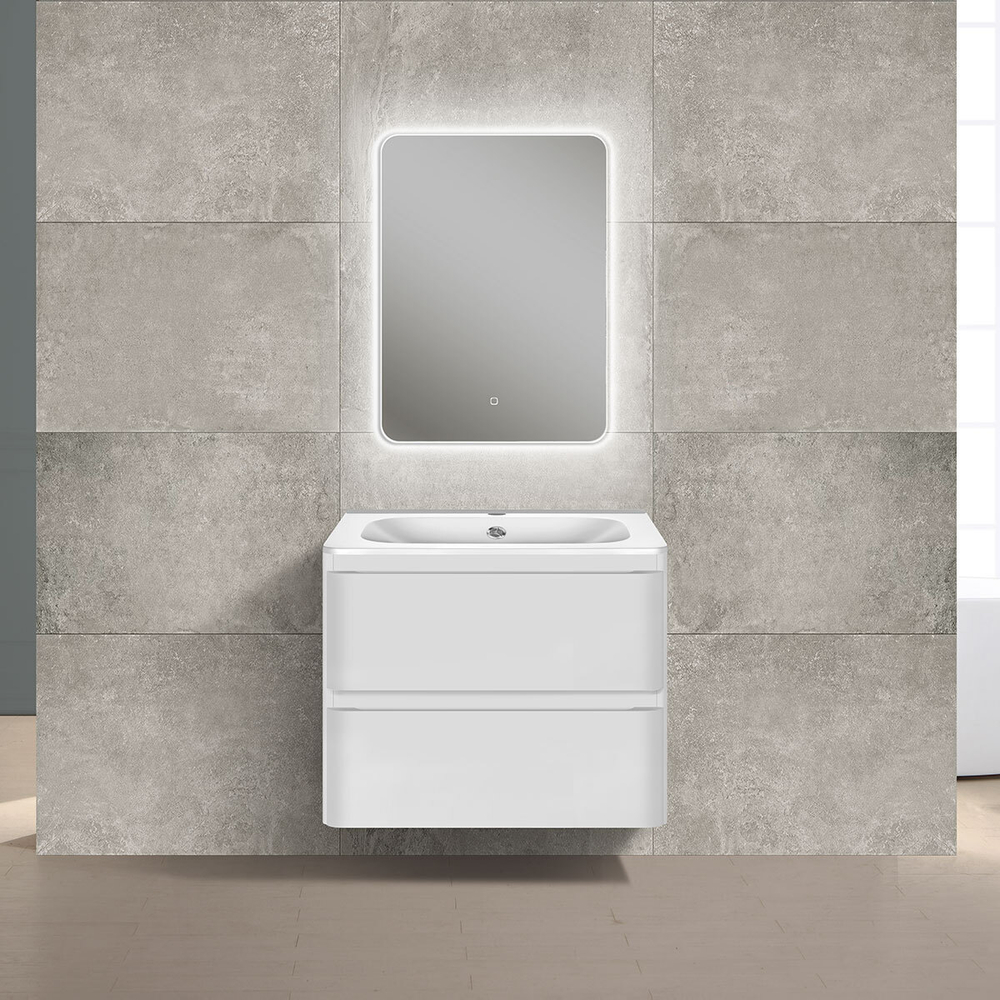 База под раковину Vico 600 подвесная, 2 выкатных ящика soft close, G.White, , шт