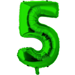 Фольгированные цифры в зеленом цвете 66 см