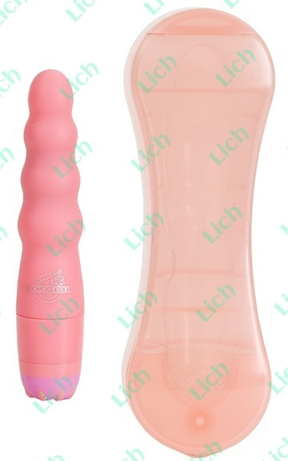 Розовый мини-вибратор RIPPLES