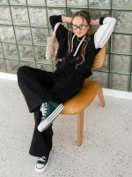 Спортивный костюм для девочки, худи и брюки