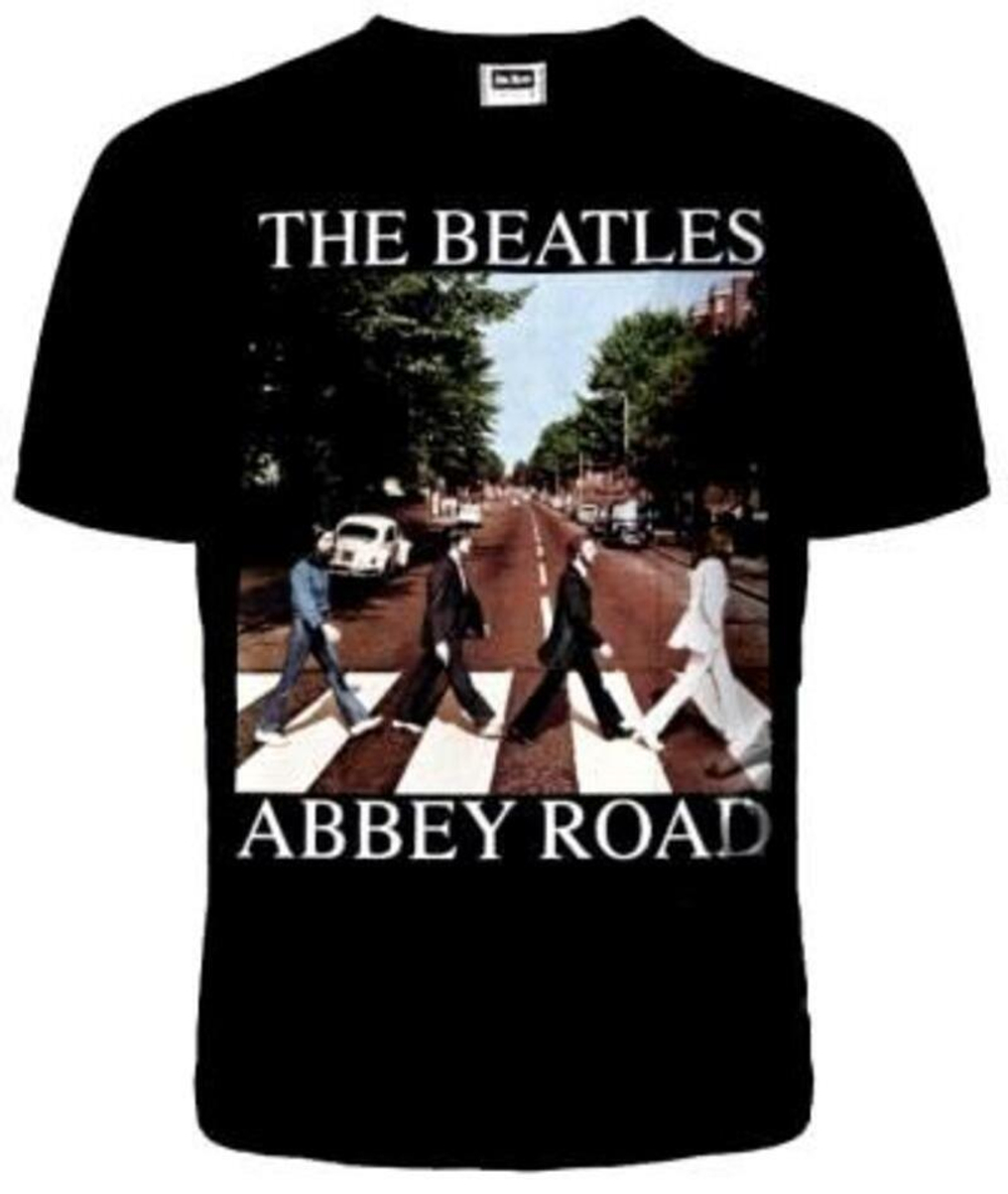 Футболка хлопок шелкография. MS06 The Beatls Abbey Road 2XL