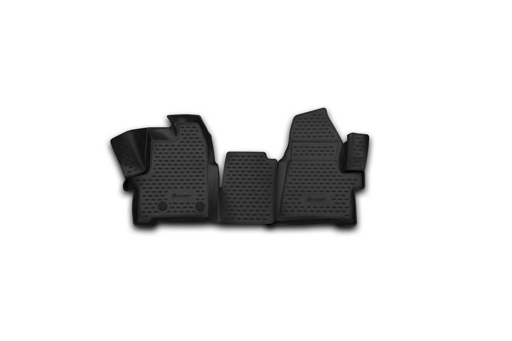 Коврики 3D в салон FORD Tourneo Custom/ Transit Custom, (1+2 seats) 2013-2017, 2 шт Element.NLC.3D.16.53.210KF